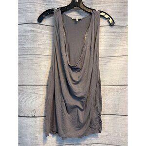 Express Racerback Gray Sleeveless Cowl Neck Tank Top M